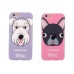 iPhone 6 6s 4.7 - iinu TPU Soft Cartoon Phone Protective Cover Case - Schnauzer